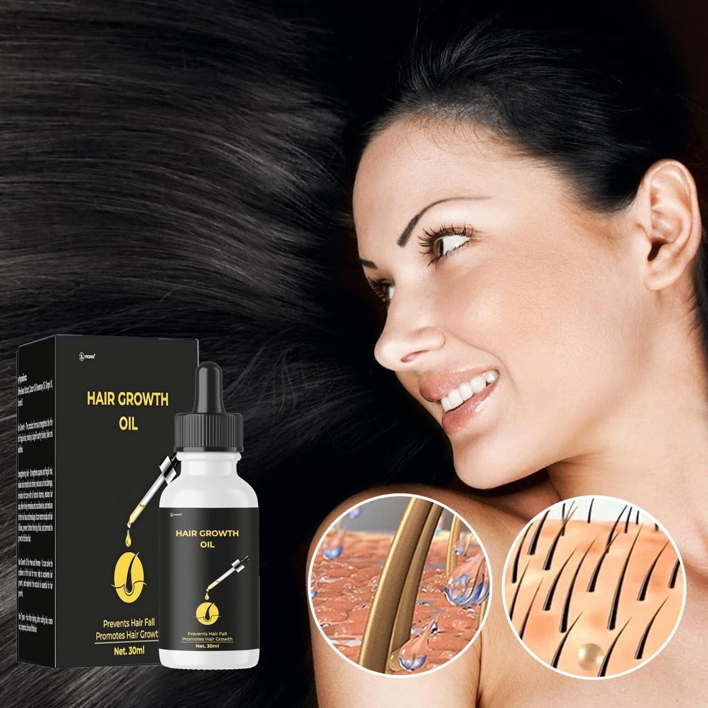 Nourishing Hair Growth Oil for Hair Fall Prevention and Enhanced Growth - 30ML