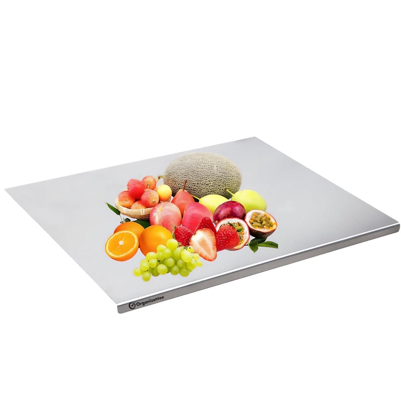 Premium Stainless Steel Cutting Board (35x31cm) - Sleek and Durable Design