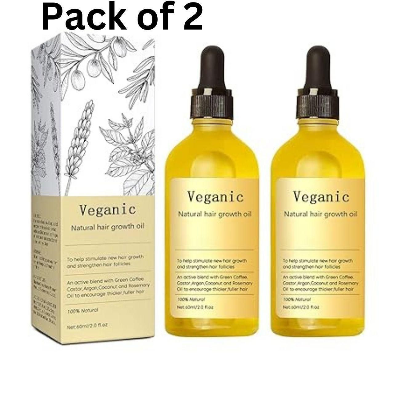 Vegan Hair Growth Oil Duo for Thicker, Healthier Hair