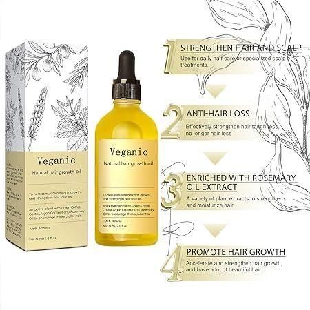 Vegan Hair Growth Oil Duo for Thicker, Healthier Hair